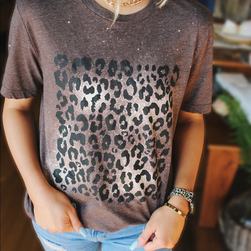 Wildly Fun Bleach Tee-Brown - Picture 3 of 4